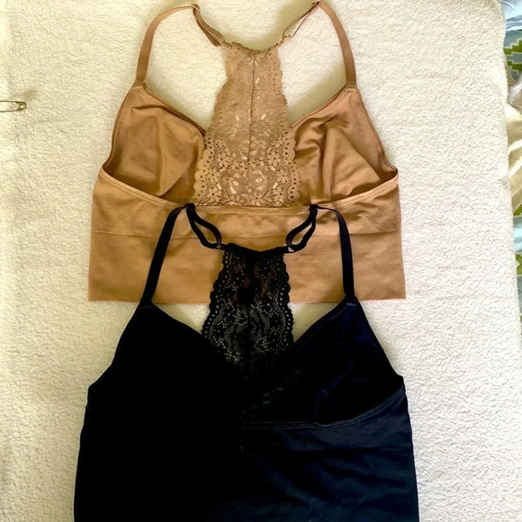 NWOT 2 YUMMIE ULTRA LIGHT LACE BACK UNLINED BRALETTE SEAMLESS size s/m - Picture 6 of 8